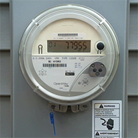 Meter with clear access