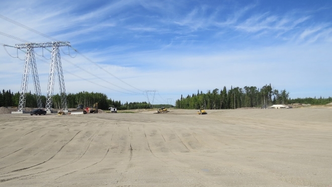 Site preparation at Saranovich Capacitor Station site. Site preparation at Saranovich Capacitor Station site.